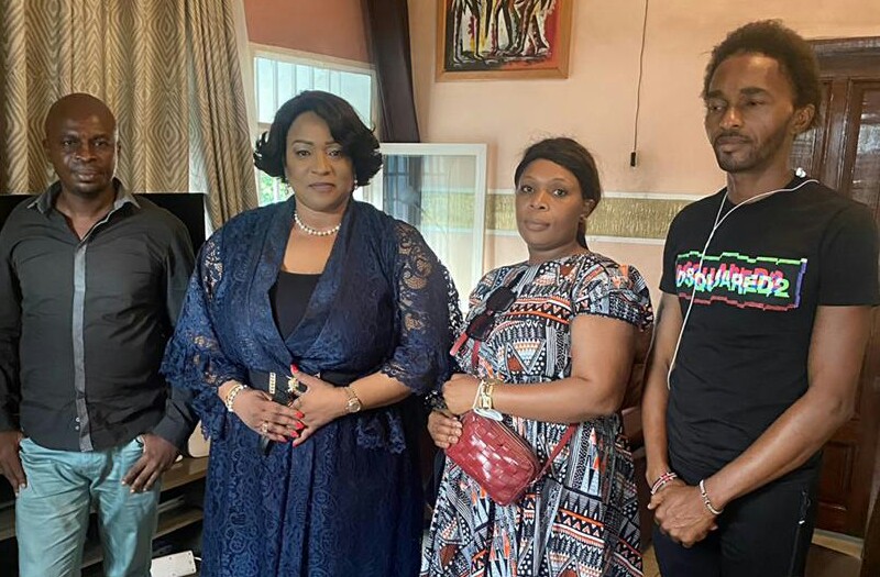 Kinshasa: Henriette Wamu a visité la famille de l’artiste musicien Josky Kiambukuta