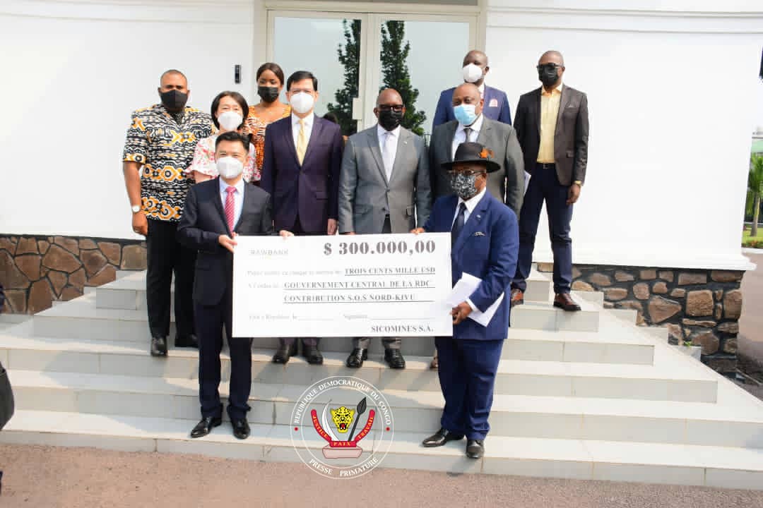 SICOMINES offre 300 mille USD et des matériels de protection contre la COVID-19 aux sinistrés de Goma
