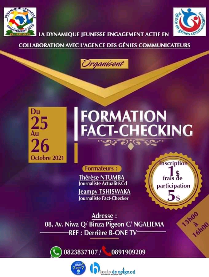 Éducation : DJEA et l’agence des génies communicateurs organisent une formation sur le « Fact-Checking »