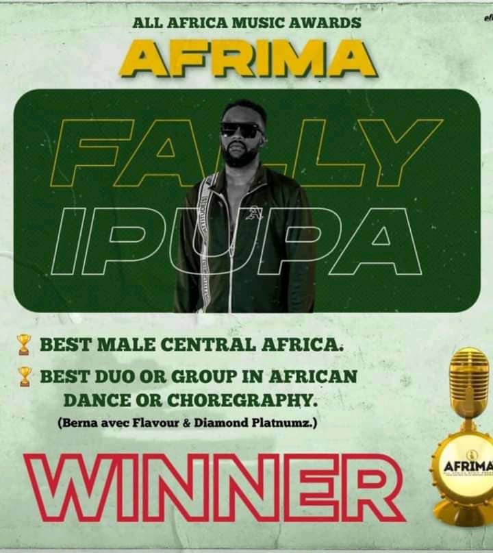 AFRIMA AWARDS 2021 : Fally Ipupa Dicap “La Merveille” remporte le trophée du meilleur artiste de l’Afrique centrale