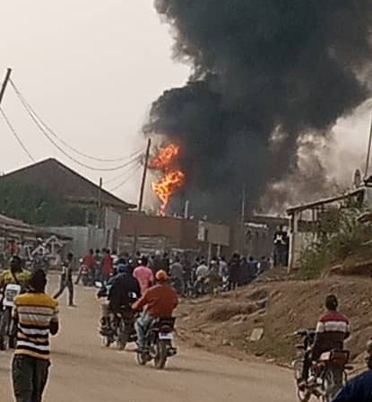 Bunia : une station d’essence prend feu et panique la population (constat)