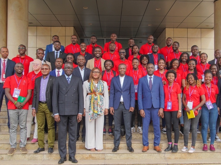 IXes jeux de la francophonie : les volontaires venus de différents pays francophones de l’Afrique entament une séance de formation