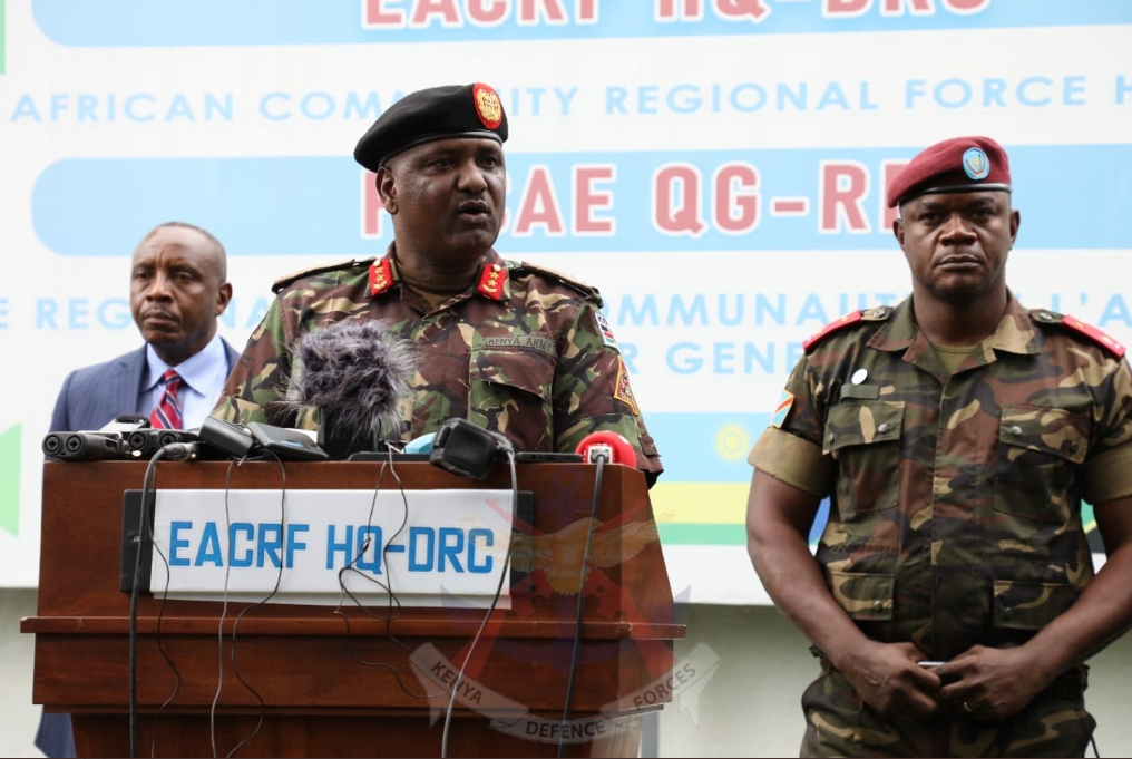 Est de la RDC : « Tout celui qui va attaquer l’EAC, nous nous réservons le droit de verser notre sang en faveur des citoyens congolais », commandant de l’EAC