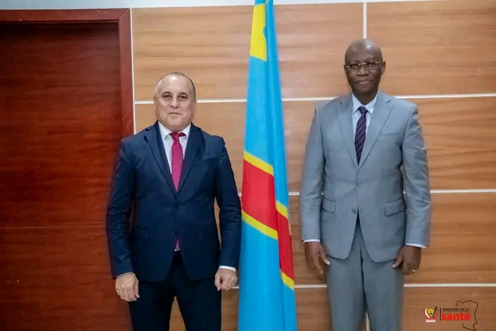 La coopération entre la RDC et la Tunisie dans le domaine de la santé au centre des échanges entre Samuel Kamba et Bouzekri Rmili