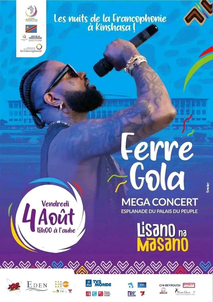 9e jeux de la francophonie : Ferré Gola ne se produira plus le 04 août prochain, il décline l’offre