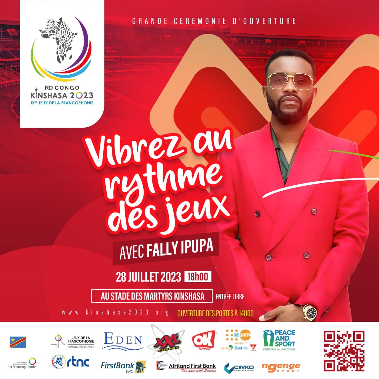 IXes jeux de la francophonie : Fally Ipupa enflammera la soirée d’ouverture