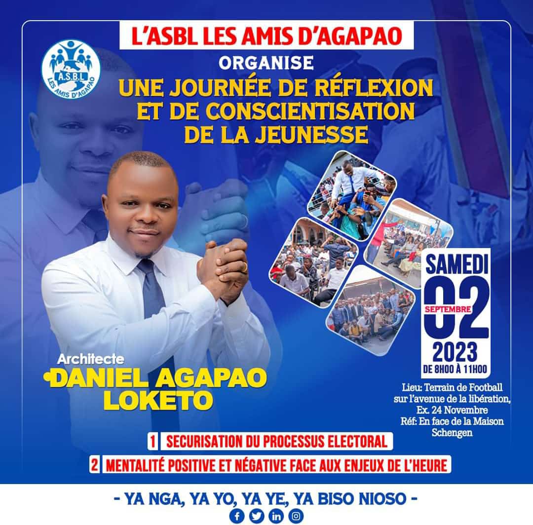 Société : Une journée de réflexion pour les jeunes de Lingwala ce samedi