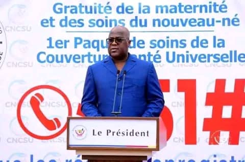 RDC : Félix Tshisekedi lance la gratuité de la maternité au camp Tshatshi