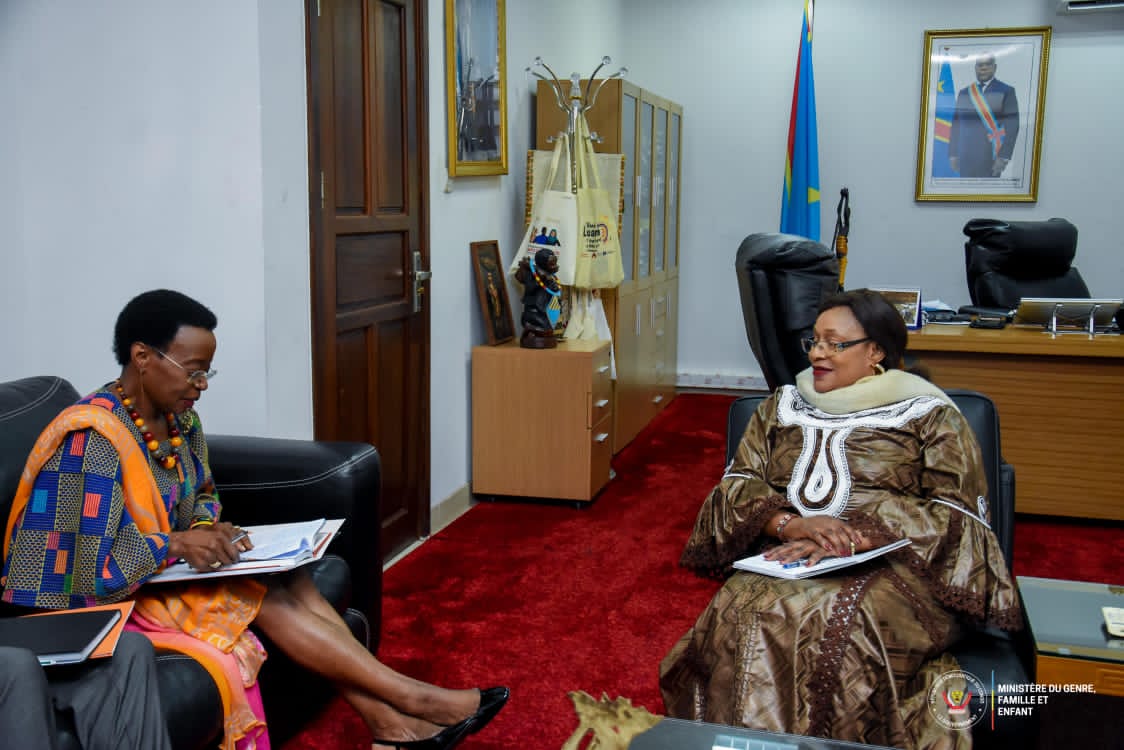 RDC : La ministre du Genre échange avec la nouvelle représentante du Fond des Nations-Unies pour la Population
