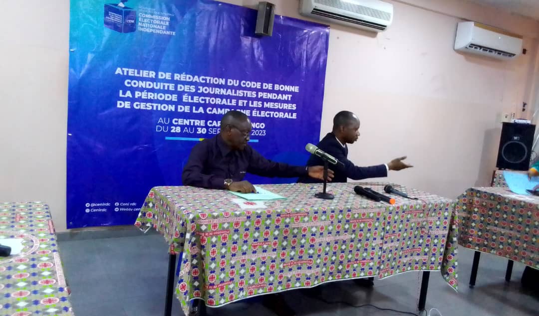 RDC – Élections 2023 : Ouverture de l’atelier de rédaction du code de bonne conduite des journalistes et des mesures de gestion de la campagne électorale