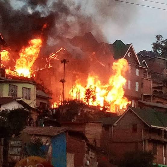 Sud-Kivu : un incendie à Bukavu détruit plus d’une cinquantaine des maisons d’habitation