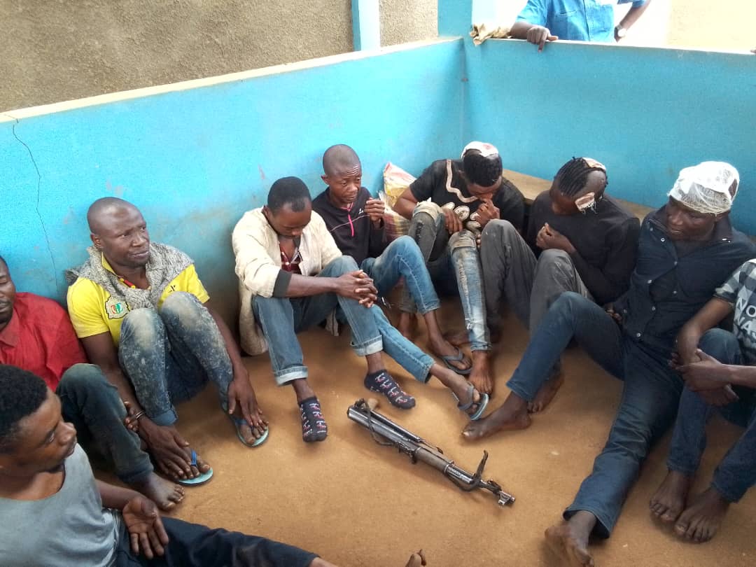 Beni : Neuf présumés bandits criminels présenté au public 