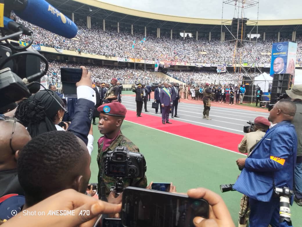 Investiture du président de la RDC : D’entrée, Félix Antoine Tshisekedi Tshilombo reçoit des ovations des congolais