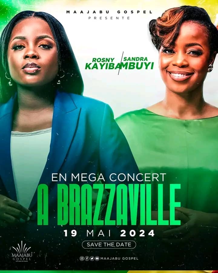 Musique : Sandra Mbuyi et Rosny Kayiba en concert le 19 mai prochain à Brazzaville