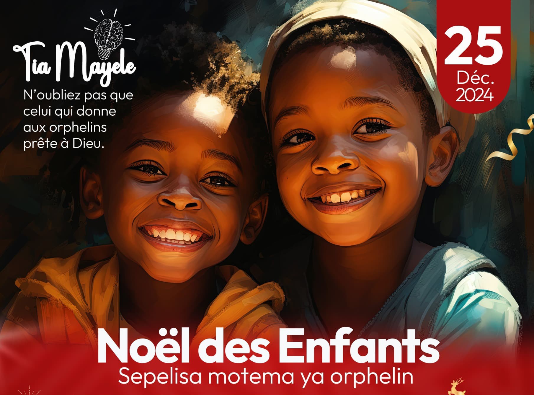 Société : L’ONG Tia Mayele célèbre Noël avec les orphelins de Bumbu