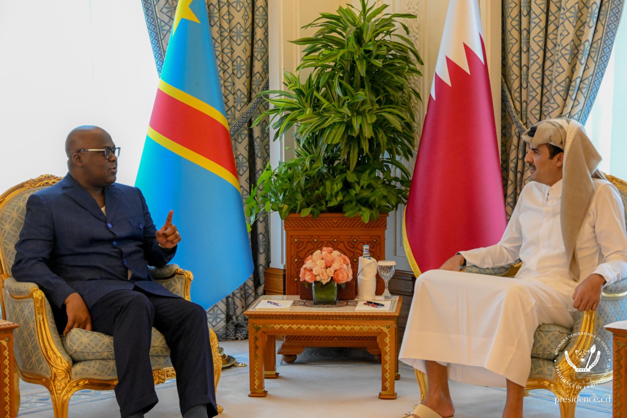 Coopération RDC – Qatar : Félix Tshisekedi rencontre son Altesse Cheikh Tamim Bin Hamad pour renforcer les relations bilatérales