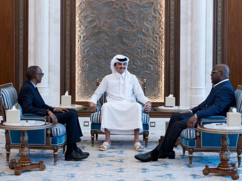 RDC : Tshisekedi et Kagame s’accordent sur un cessez-le-feu immédiat à Doha, sous l’égide du Qatar