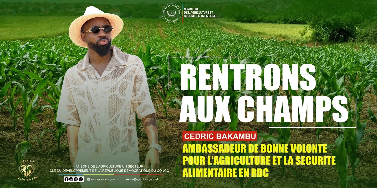 RDC : Cédric Bakambu plaide pour une révolution agricole en faveur de l’avenir du Pays