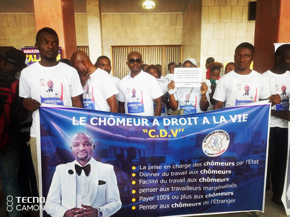 Journée internationale du travail : L’association le Chômeur a Droit à la Vie appelle le gouvernement congolais au respect de l’article 36 de la constitution