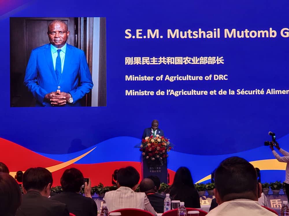 RDC : Le ministre d’État Grégoire Mutshail Mutomb vante les opportunités d’investissement agricole en Chine
