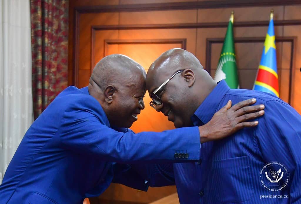 Muzito chez Tshisekedi : accolades et sourires familiers au rendez-vous !