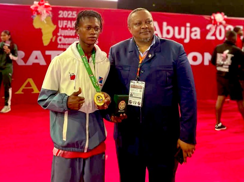 Karaté : Le Congolais Nathan Kaniki décroche l’or, une première historique pour la RDC