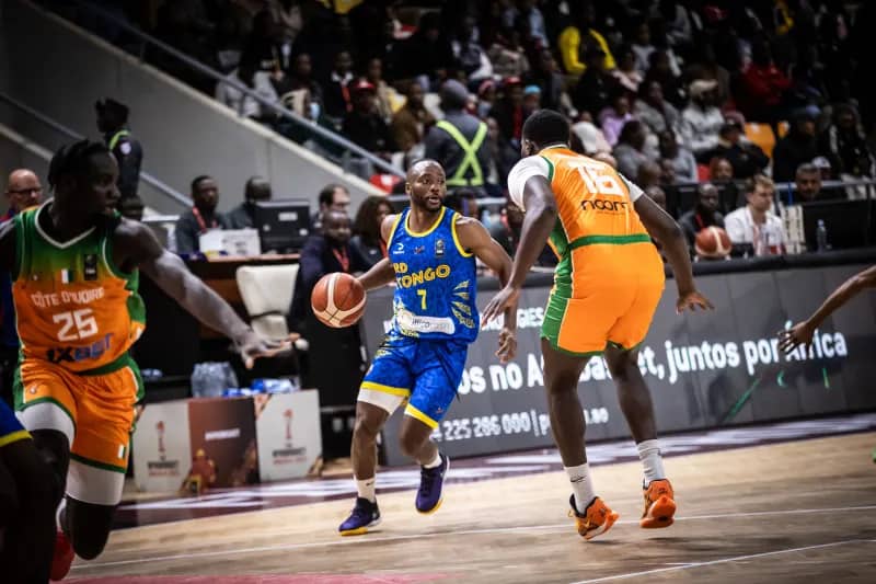 AfroBasket 2025 : la RDC freinée par la Côte d’Ivoire, un barrage décisif l’attend face au Cameroun