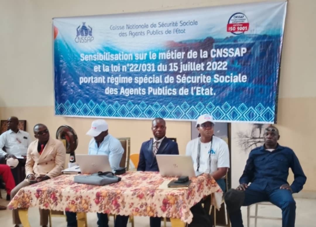 Gemena : La CNSSAP sensibilise les agents publics du Sud-Ubangi à la protection sociale