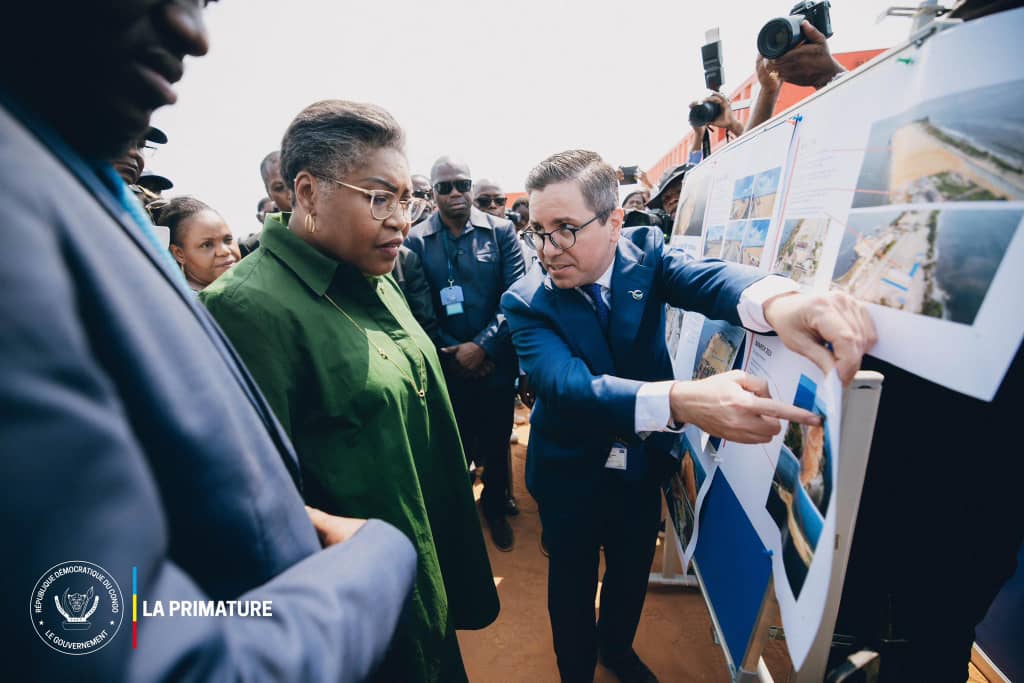RDC : À Banana, Judith Suminwa salue la reprise des travaux du port en eau profonde