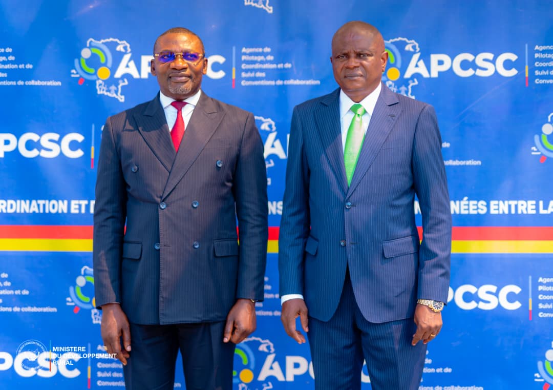 RDC: Le Ministère du développement rural signe un protocole d’accord avec l’APCSC pour accélérer les investissements