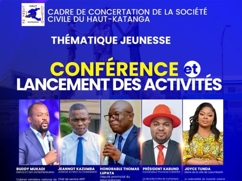 Haut-Katanga :  la jeunesse se mobilise à faire entendre sa voix et participer aux décisions de son destin