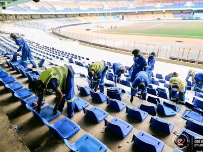 Stade des Martyrs : les travaux se poursuivent à quelques semaines des éliminatoires de la CAN